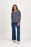 COTTON HEART EMBOSSED TOP