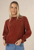 CHENILLE JUMPER RUST