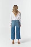 5 POCKET CROP WIDE LEG JEAN