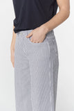 ANKLE WIDE LEG STRIPE JEAN