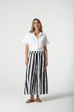 THICK STRIPE CULLOTTES COTTON