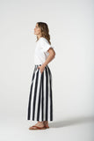 THICK STRIPE CULLOTTES COTTON