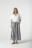 THICK STRIPE CULLOTTES COTTON