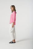 STRETCH WOVEN JOGGER CROPPED WHITE