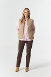 THE HERITAGE QUILTED VEST ICED COFFEE