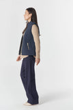 THE HERITAGE QUILTED VEST NAVY