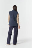 THE HERITAGE QUILTED VEST NAVY