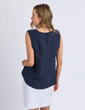 BERMUDA TOP NAVY
