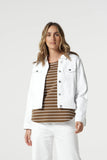 RAY DENIM JACKET WHITE