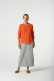 3/4 SLEEVE RAGLAN COTTON JUMPER Orange