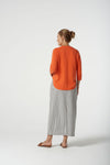3/4 SLEEVE RAGLAN COTTON JUMPER Orange
