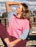 MAZIE COLOUR BLOCK SWEAT