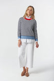 FARMER COTTON CASHMERE JUMPER NAVY