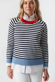 FARMER COTTON CASHMERE JUMPER NAVY