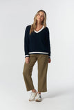 HARVEST V NECK COTTON JUMPER