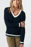 HARVEST V NECK COTTON JUMPER