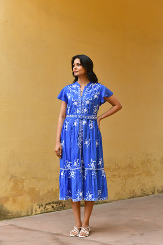 COTE D'AZUR MIDI DRESS