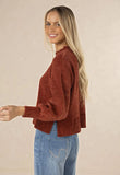 CHENILLE JUMPER RUST