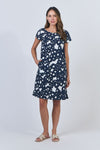 LINEN DRESS INK
