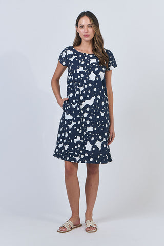 LINEN DRESS INK