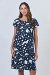 LINEN DRESS INK