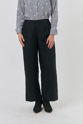 ANNIE BLACK LINEN PANT