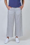 LINEN BLUEBERRY STRIPE PANT