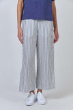 LINEN BLUEBERRY STRIPE PANT
