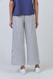 LINEN BLUEBERRY STRIPE PANT