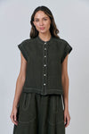 LINEN LICORICE SHIRT