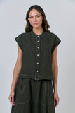 LINEN LICORICE SHIRT
