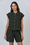 LINEN LICORICE SHIRT