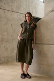 LINEN LICORICE SHIRT