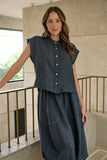 LINEN TOP POSEIDON