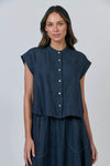 LINEN TOP POSEIDON