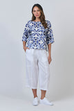LINEN PANT WIDE LEG WHITE