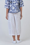 LINEN PANT WIDE LEG WHITE