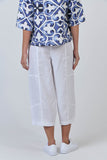 LINEN PANT WIDE LEG WHITE