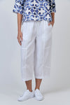 LINEN PANT WIDE LEG WHITE