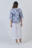 LINEN PANT WIDE LEG WHITE
