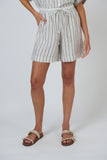 LINEN TRAVERTINE SHORTS
