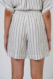 LINEN TRAVERTINE SHORTS
