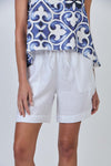LINEN SHORT WHITE