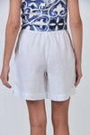 LINEN SHORT WHITE
