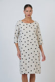 LINEN SPOT DRESS