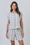 LINEN TOP MESH