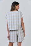 LINEN TOP MESH