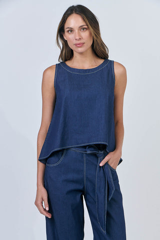 CHAMBRAY TOP