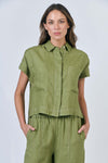 LINEN MOSS SHIRT