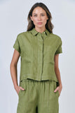 LINEN MOSS SHIRT